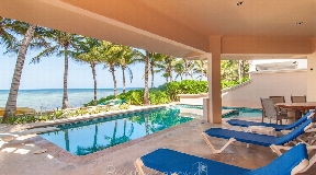 Amazing sea front villa in South Akumal for sale